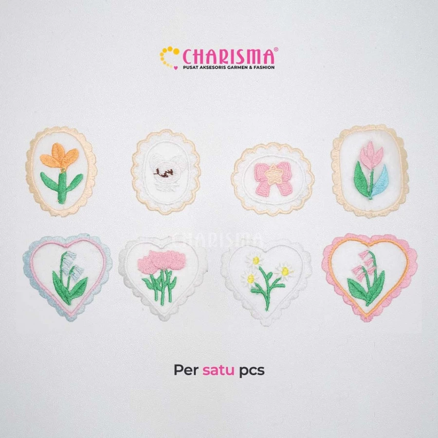 Patch Bordir Organza