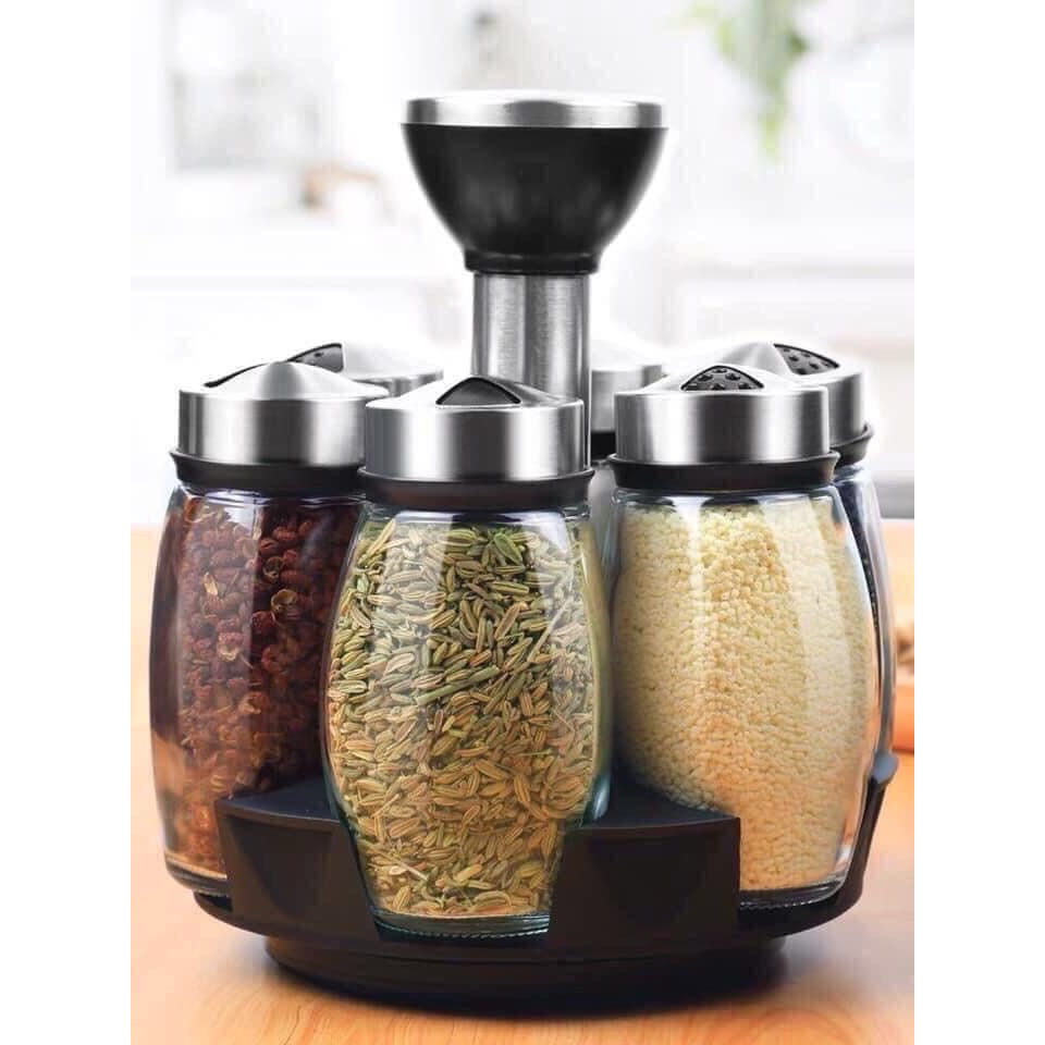 Toples Bumbu Dapur 7 Set Stoples Botol Bumbu Dasar Putar Perlengkapan Dapur Set Kombo / Rak Bumbu Set Rak Gelas Organizer Besi Cup Holder Tempat Cangkir Tempat Gelas Gantungan Gelas Rak Dapur Minimalis 7 Sot Cup Holder /Tempat Botol Bumbu 7in1 Rak Bumbu