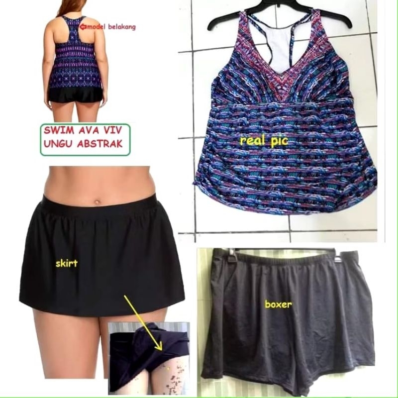 Jual Baju renang big size jumbo, swimsuit pcs, ukuran 16w-26w