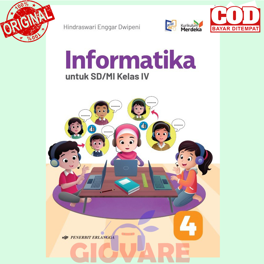 Jual BUKU INFORMATIKA KELAS 4 ERLANGGA KURIKULUM MERDEKA | INFORMATIKA ...