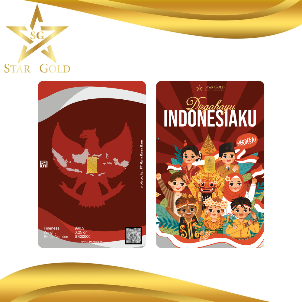 Jual Star Gold Logam Mulia Merdeka Series Shopee