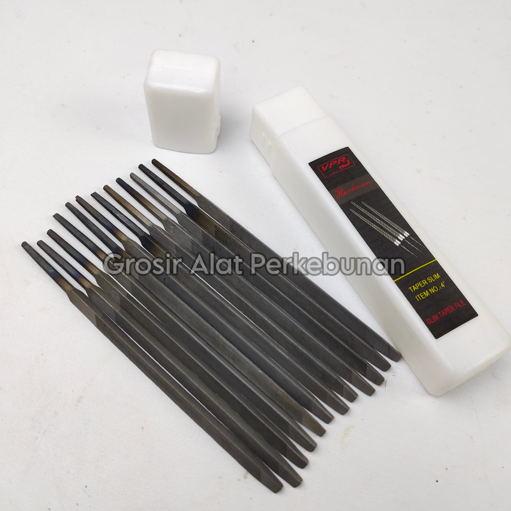 Jual (12 PCS) Kikir Segitiga Kikir Taper Slim 4 Inch Viper - Satu Set ...