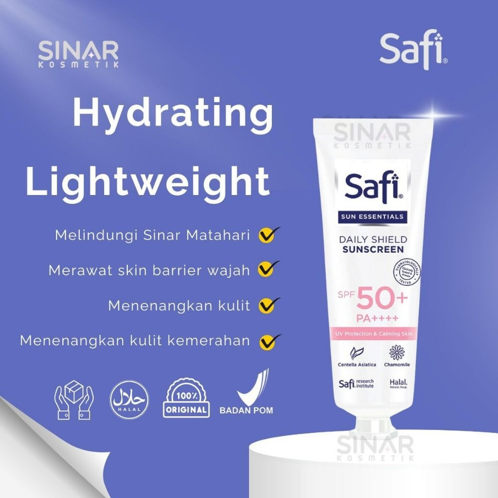 Jual Safi Sun Essentials Daily Shield Sunscreen SPF 50+ PA++++ 15g ...