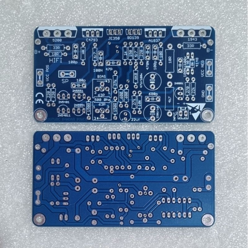Jual PCB Power OCL Double Layer HI-FI Super Clarity Sound Amplifier