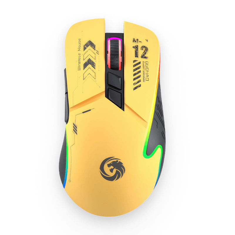 Jual EVA YELLOW-MOFii Gaming Mouse Wireless 2.4G RGB Lights ...