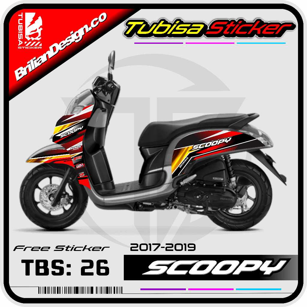 Jual Sticker Striping Variasi Scoopy New 2017/2020 - Stiker Variasi ...