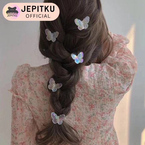 Jual (JEPITKU) Jepit Rambut Bentuk Kupu Simple Korean Style Mewah ...