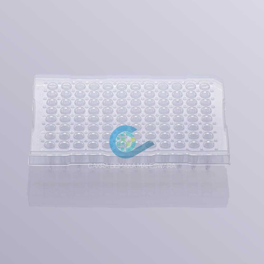 Jual Microplate for PCR / 96 well PCR microplate, half skirt, clear ...