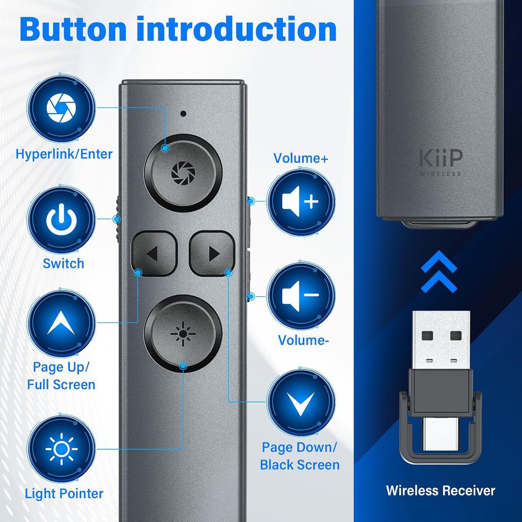 Jual KiiP Wireless LG12 Smart Laser Pointer 2-In-1 Type-C and USB ...