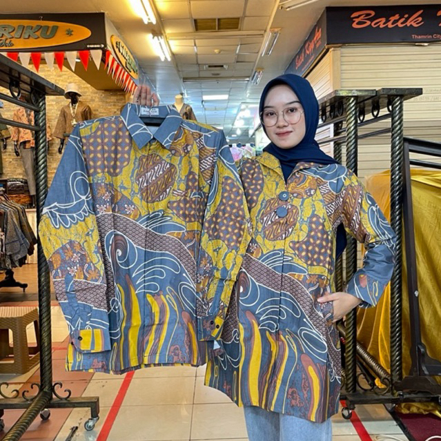 Jual Baju Batik Tunik Bahan Katun Halus Batik Couple Batik Full Lapisan ...