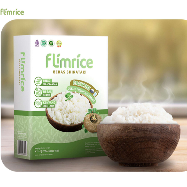 Jual Flimrice - Nasi Diet Beras Shirataki Nasi Instan Rendah Kalori ...