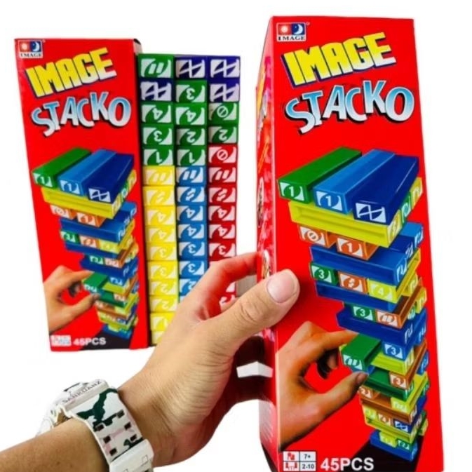 Jual PROMO FAMILY TOYS IMAGE STACKO BALOK SUSUN EDUKASI MAINAN BISA ...