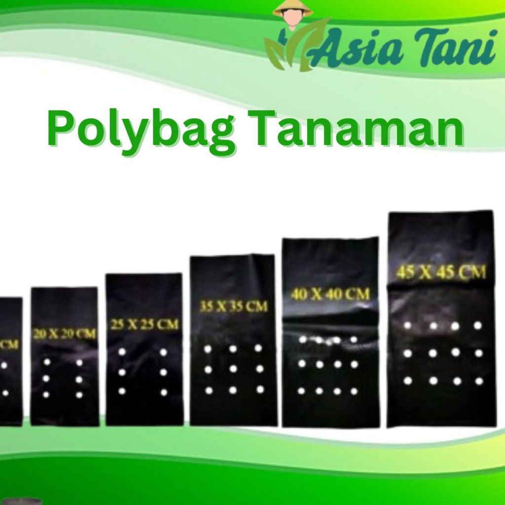 Jual Polybag Polibag polibek tanaman ukuran 35x35 cm bibit sayuran ...