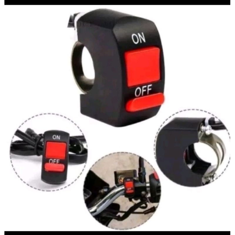 Jual Saklar on/off switch stang motor waterproof | Shopee Indonesia