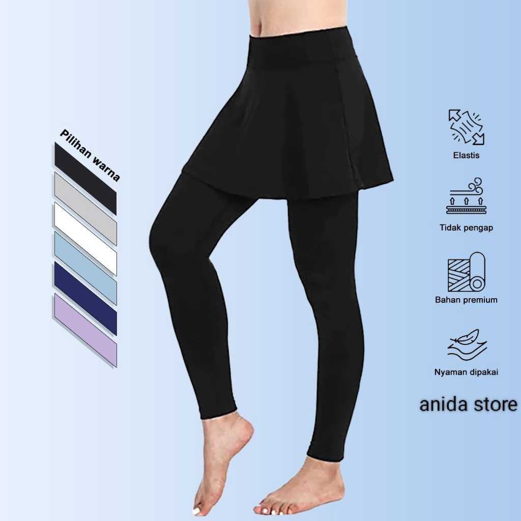 Jual Legging Rok Olahraga Wanita Skirt Sport Jogging Renang Sepeda Lari ...