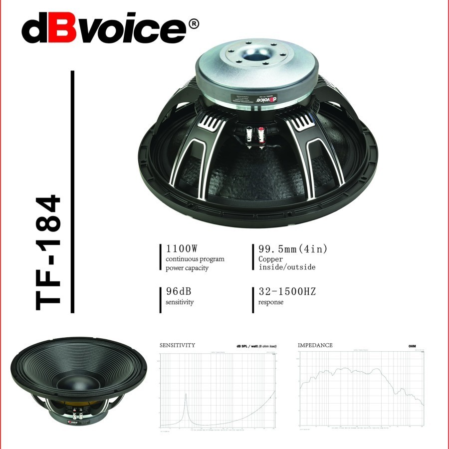Jual SPEAKER KOMPONEN DBVOICE TF 184 / TF184 18 INCH ORIGINAL DB VOICE ...