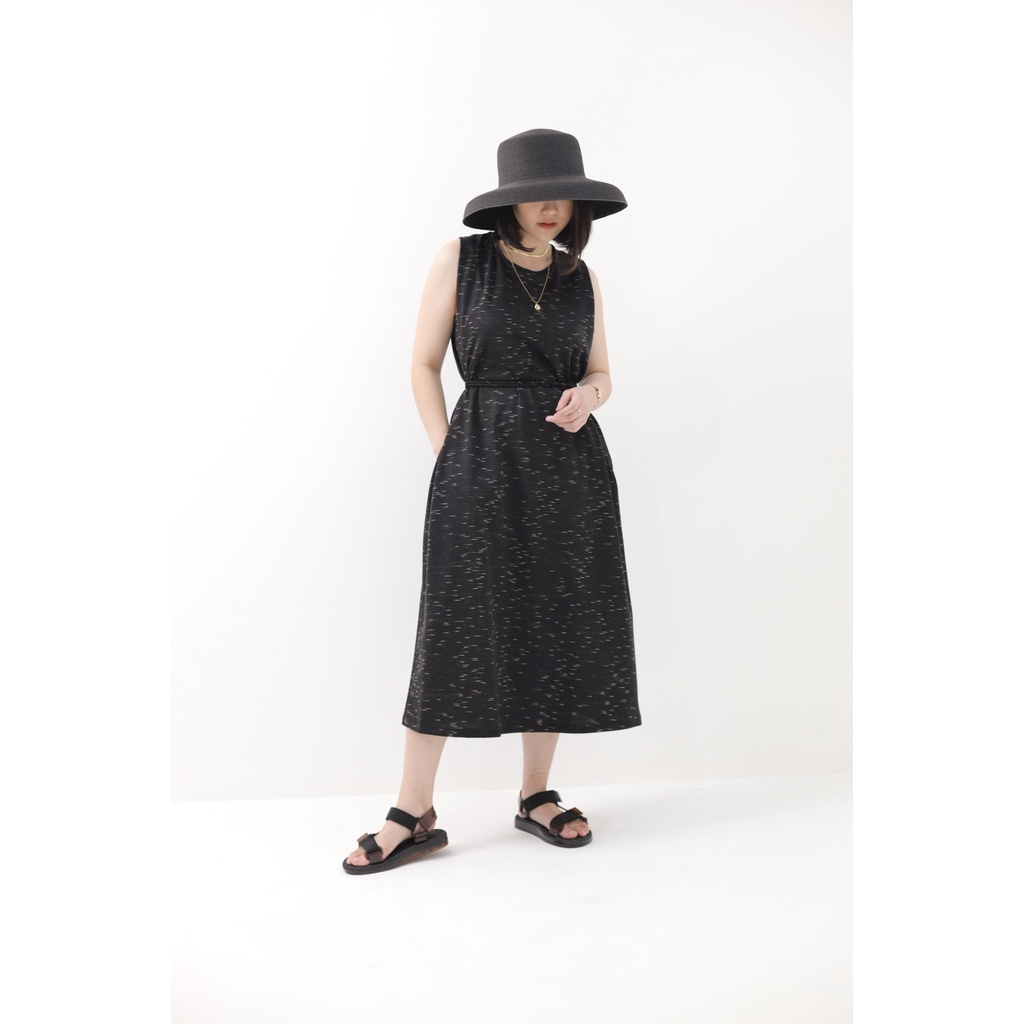 Jual EESOME Lily Dress Black Slub, Slate, Off White / Summer Dress ...