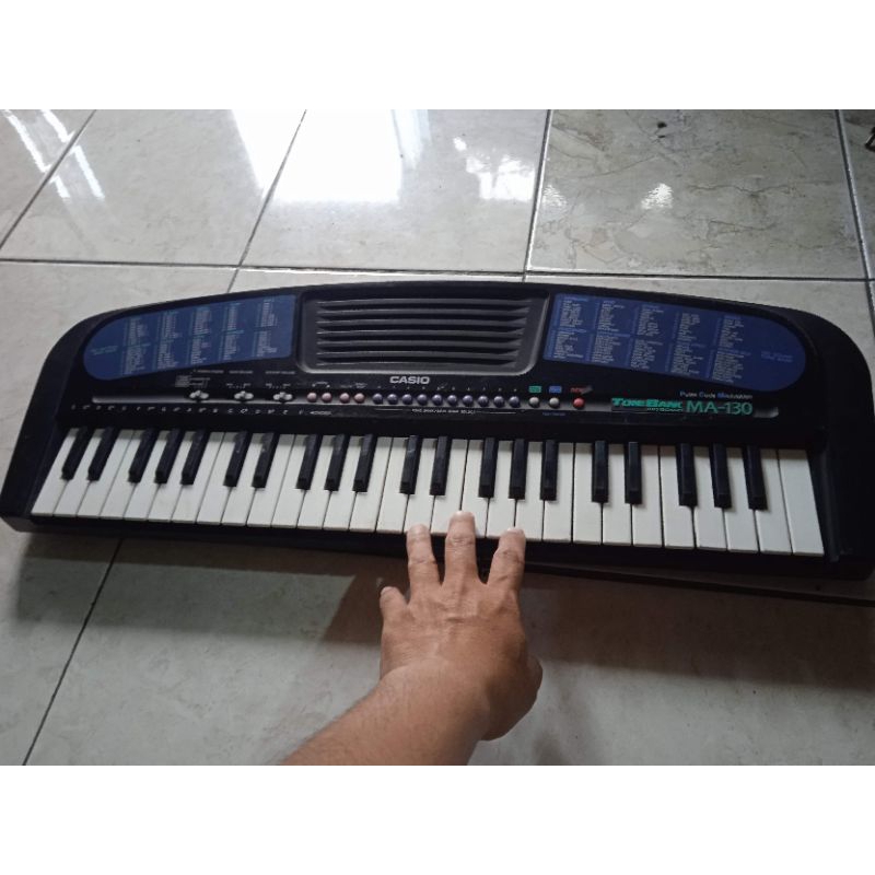 Electronic Keyboard Casio Tone Bank Ma 130 Teclado Casio M 130