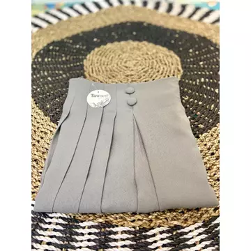 Cullote Pleats Celana Kulot Husna Kancing 2 Celana Wanita Highwaist Premium Rok Kulot Cellie