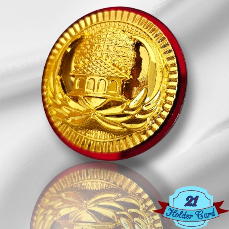 Jual Pin Korpri ASN Akrilik Premium Motif Bulat Gerigi Timbul | Shopee ...