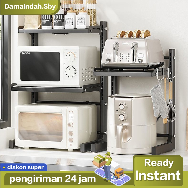 Jual Damaindah Rak Microwave Oven Rak Rice Cooker Rak Serbaguna Dapur ...
