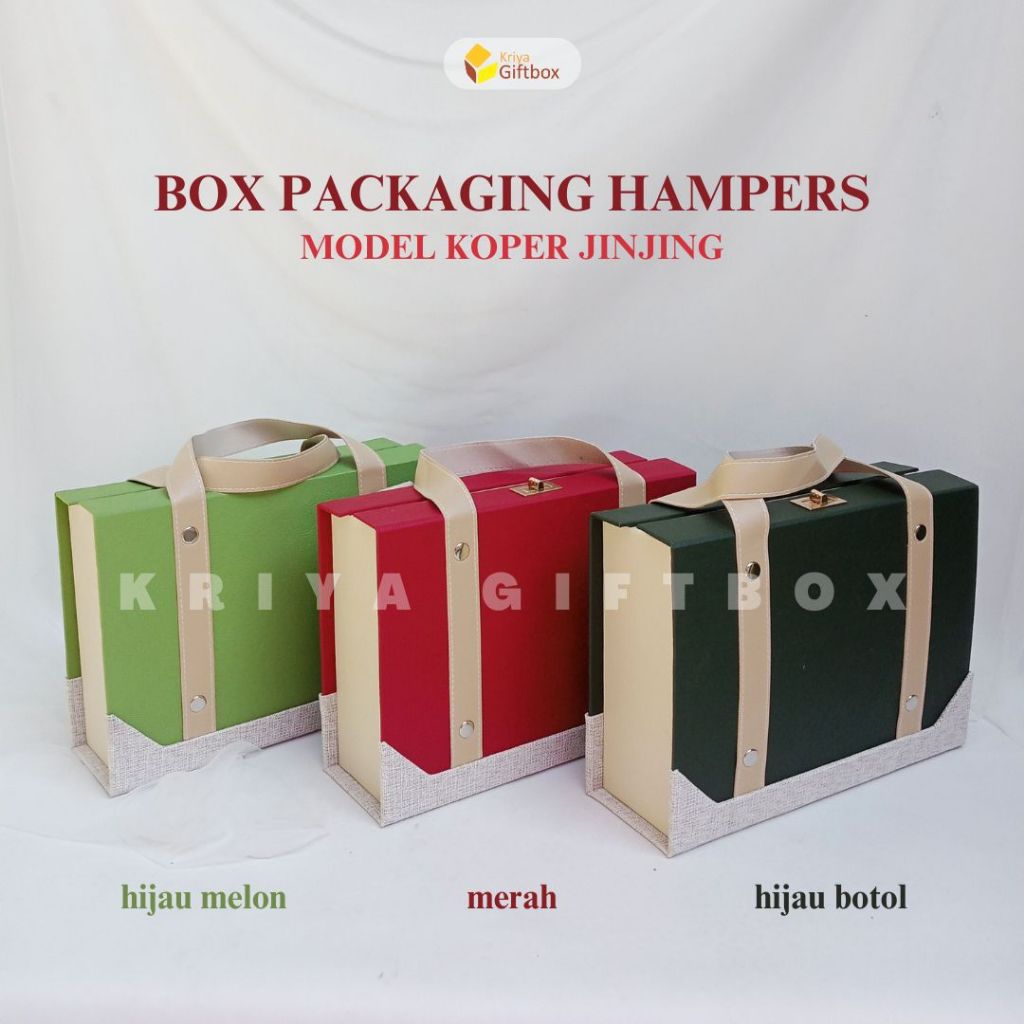 Jual [MODEL BARU] Hardbox Hampers/Souvenir Model Koper Jinjing | Box ...