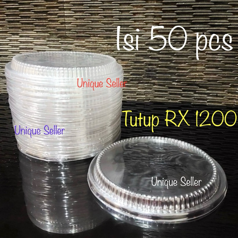 Jual [Isi50] Tutup Mika RX 1200 Bestfresh / Tutup Mika Alufoil Bulat RX ...