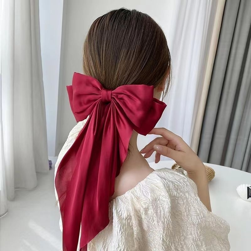 Jual MURMURE I JEPIT RAMBUT PITA BESAR ELEGAN PANJANG PITA RAMBUT ...