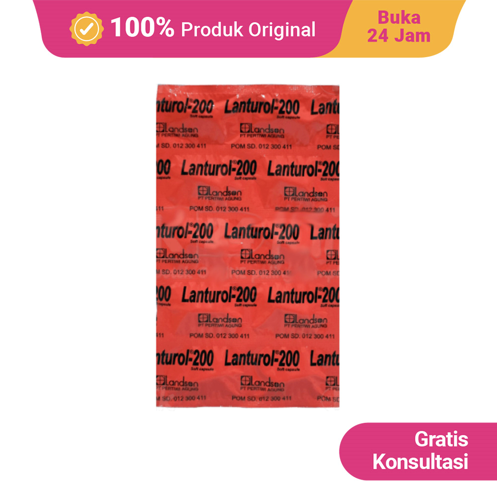 Lanturol (Vitamin E) 200 IU 10 Kapsul