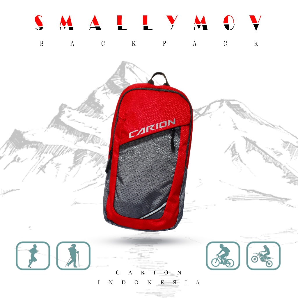 Jual Smally Backpack Merah 10L – Ransel Merah untuk Sekolah ...