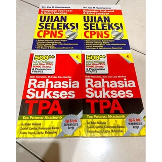 ( PROMO BUKU MURAH ORIGINAL ) BUKU SOAL-SOAL / 1 PAKET ISI 2 BUKU / RAHASIA SUKSES TPA / UJIAN SELEKSI CPNS / BEST SELLER / KUMPULAN SOAL-SOAL & KUNCI JAWABAN / DRS. EKO M.RESTUBUWONO / RULLY NASRULLAH, M.SI DAN LINA MARLINA /