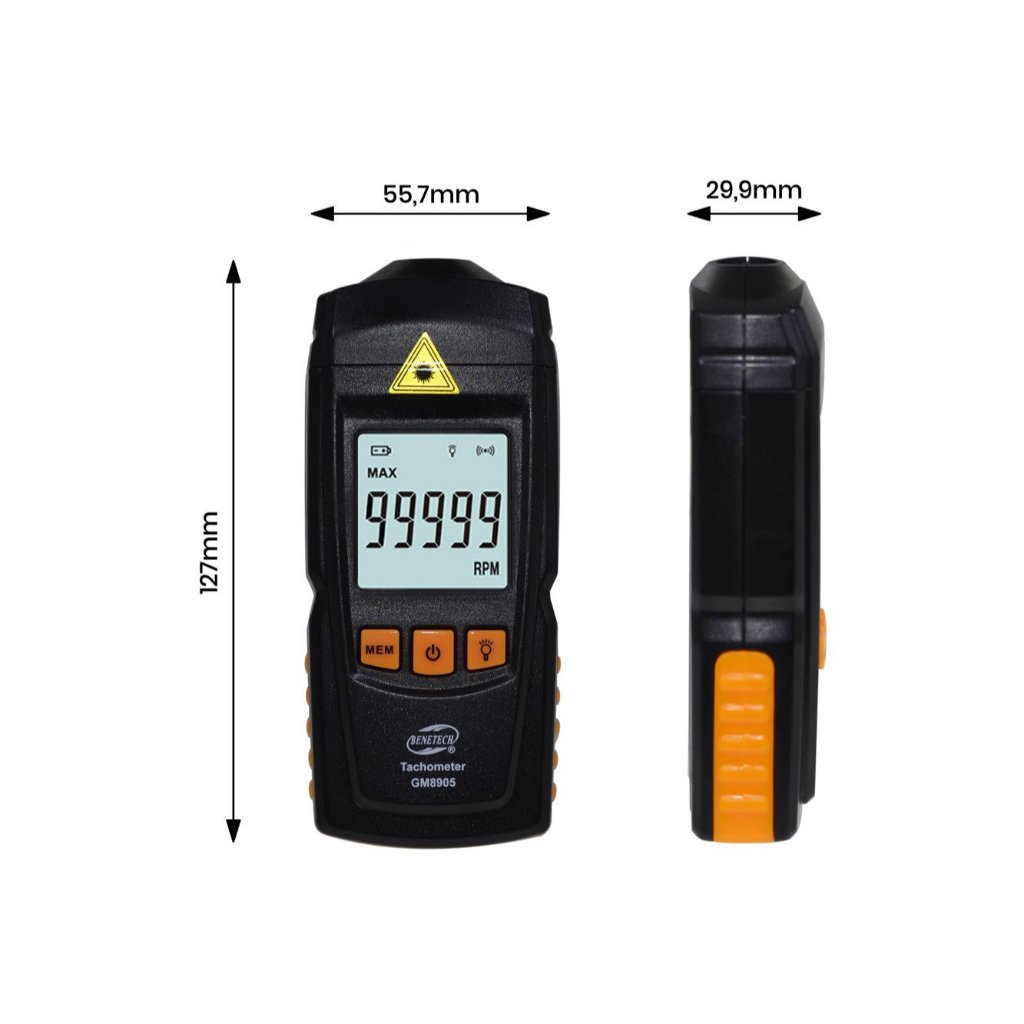 Jual Tachometer GM8905 DT-2234C+ GM 8905 Alat Ukur Putaran Laser ...