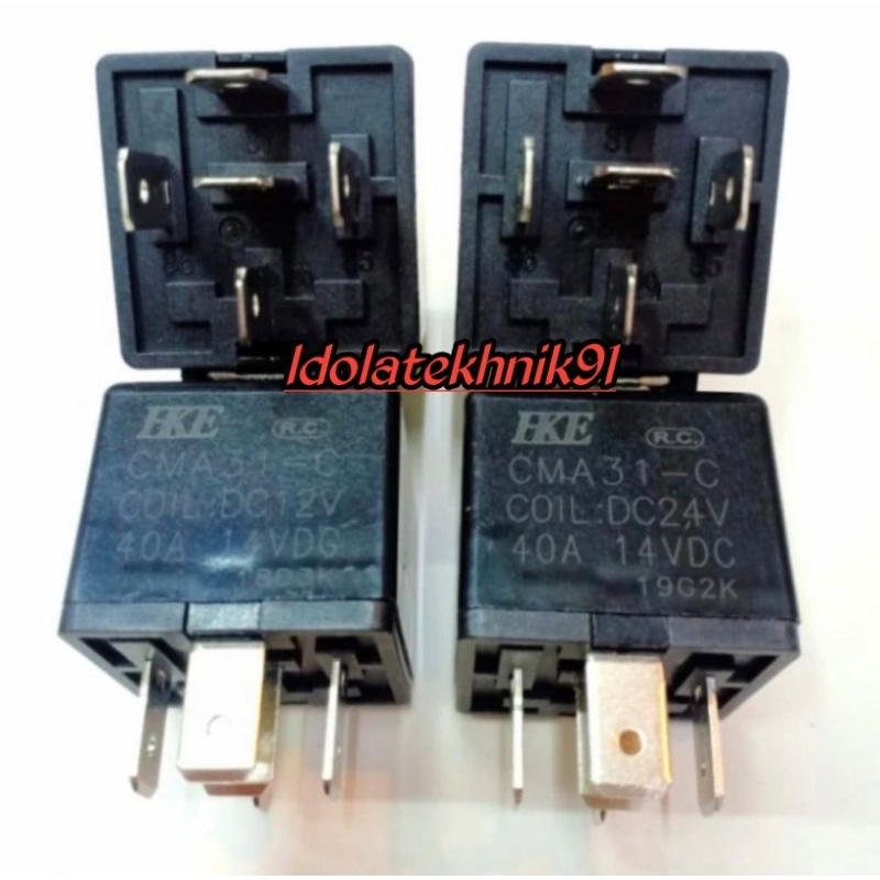 Jual Rilay Mobil HKE DC 24V 5Pin - Relay 5 Pin 24 Volt HKE - Riley ...