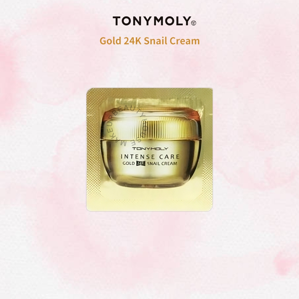 Jual TONY MOLY Intense Care Gold 24K Snail Cream 1ml | Shopee Indonesia