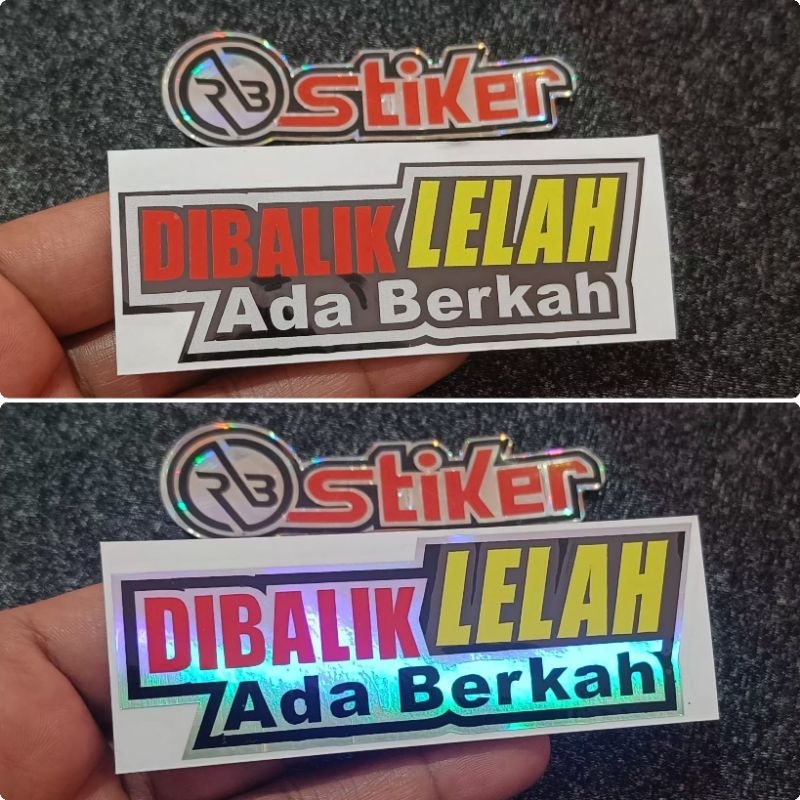 Jual Stiker di balik lelah ada berkah stiker cutting moto helm | Shopee ...