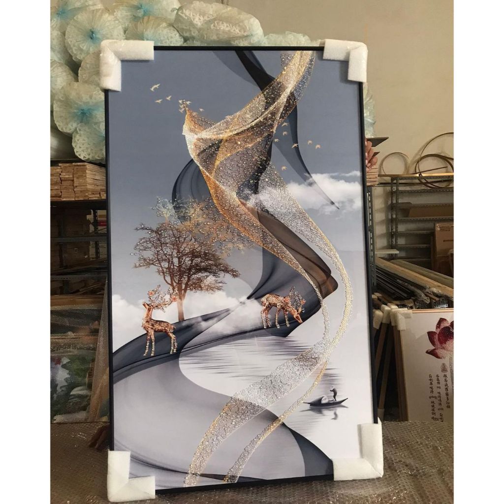 Jual Lukisan Dinding Diamond Crystal Painting 5 D Bentuk Persegi Frame ...