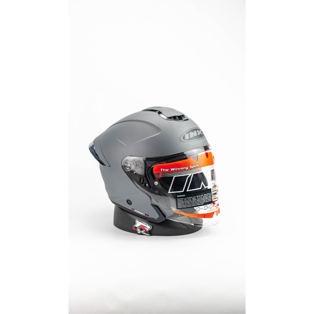 Jual Helm INK TERRA 2 SOLID - GORILLA GREY MATT | Shopee Indonesia