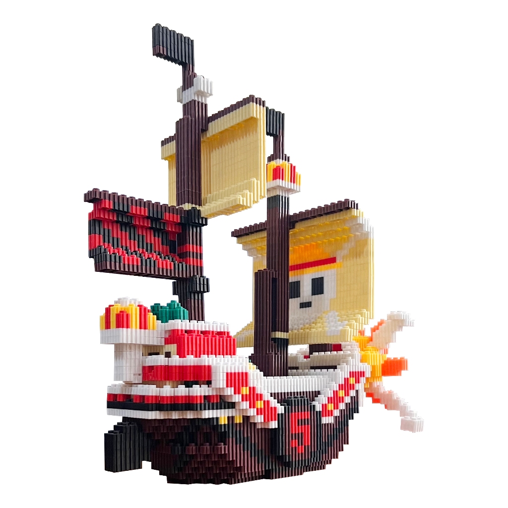 Jual Micro Block Kapal Thousand Sunny One Piece Luffy Mainan Figure ...