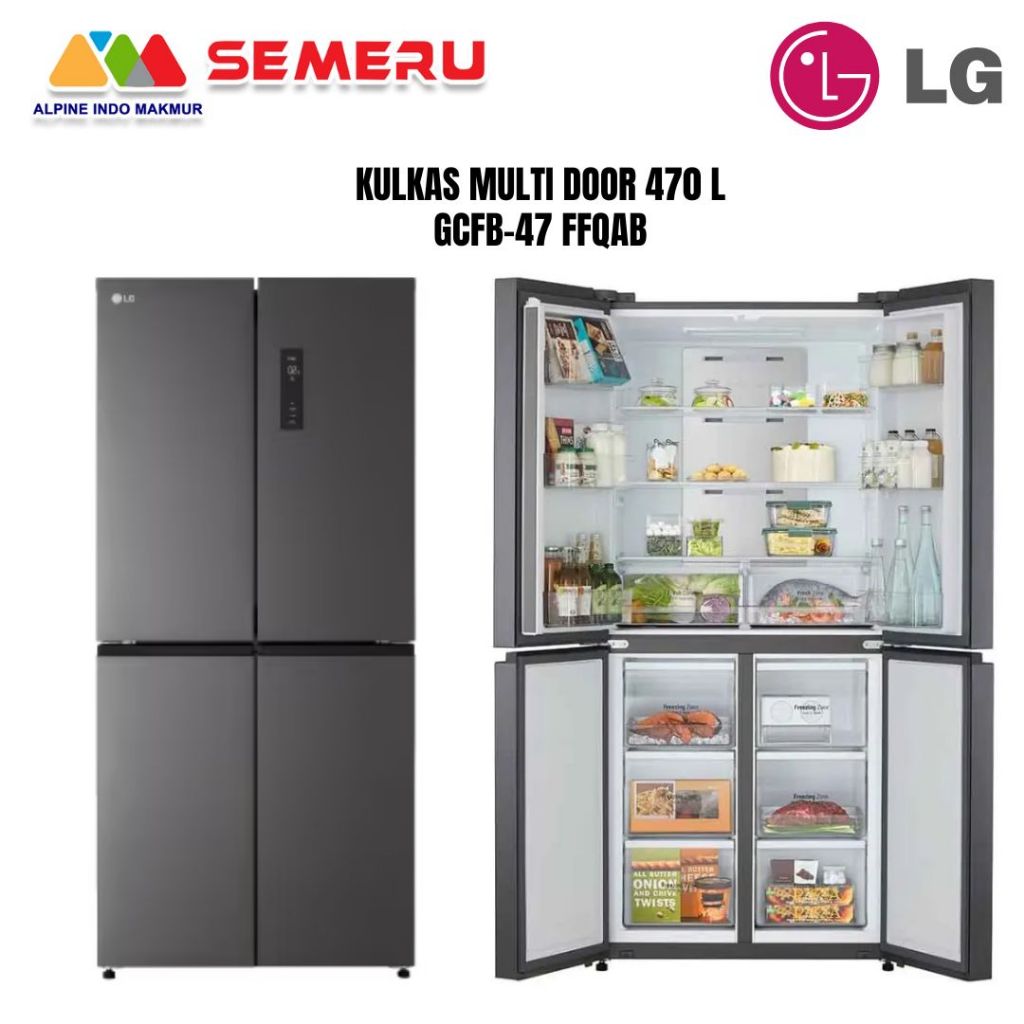 Jual LG KULKAS MULTI DOOR 470 L GCFB-47 FFQAB | Shopee Indonesia