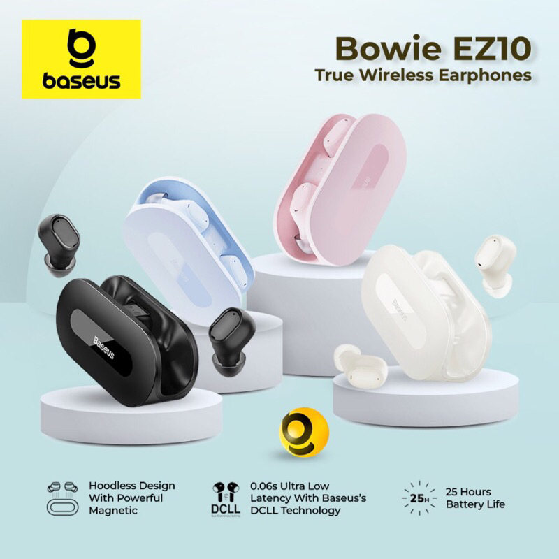 Jual BASEUS Bowie EZ10 TWS True Wireless Earbuds Earphone airpod EZ-10 ...