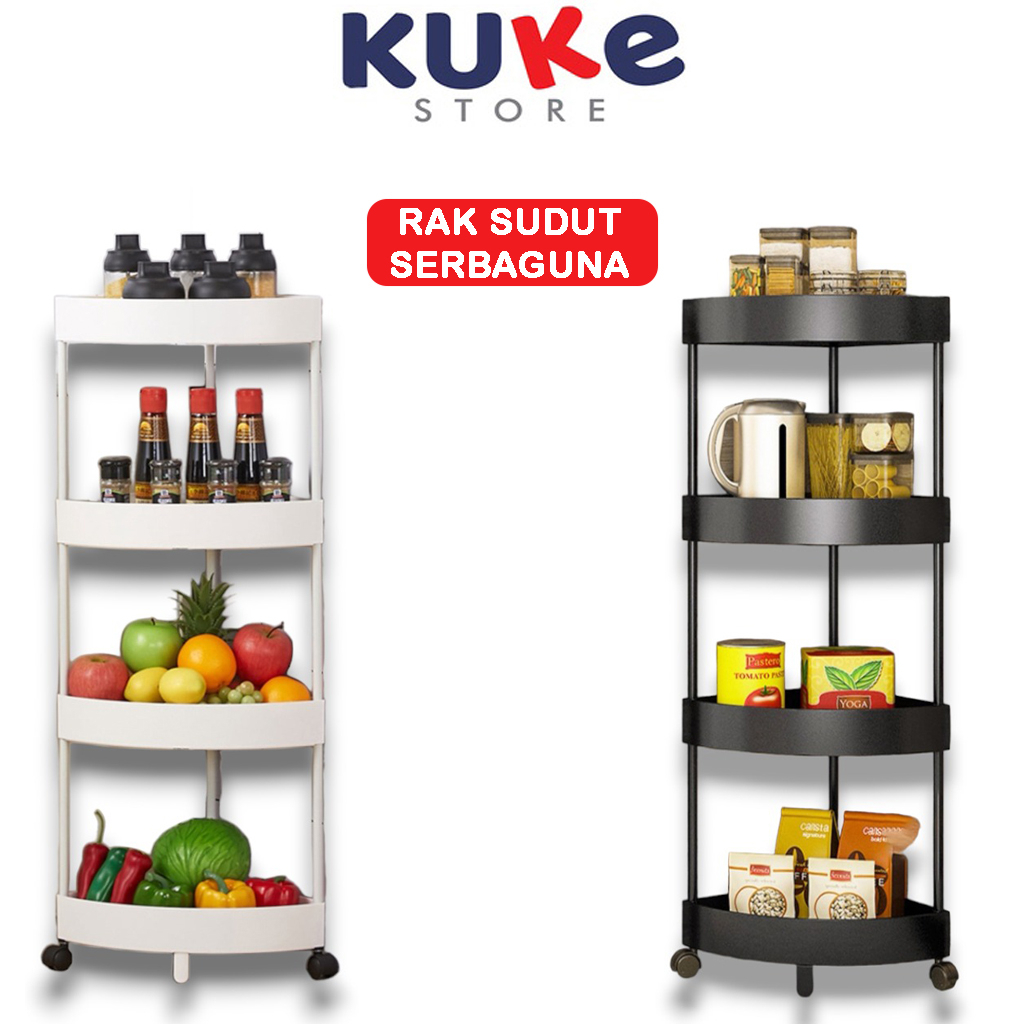Jual Rak Sudut Troli Plastik/Rak Toilet/Rak Kamar Mandi Rak Dapur ...
