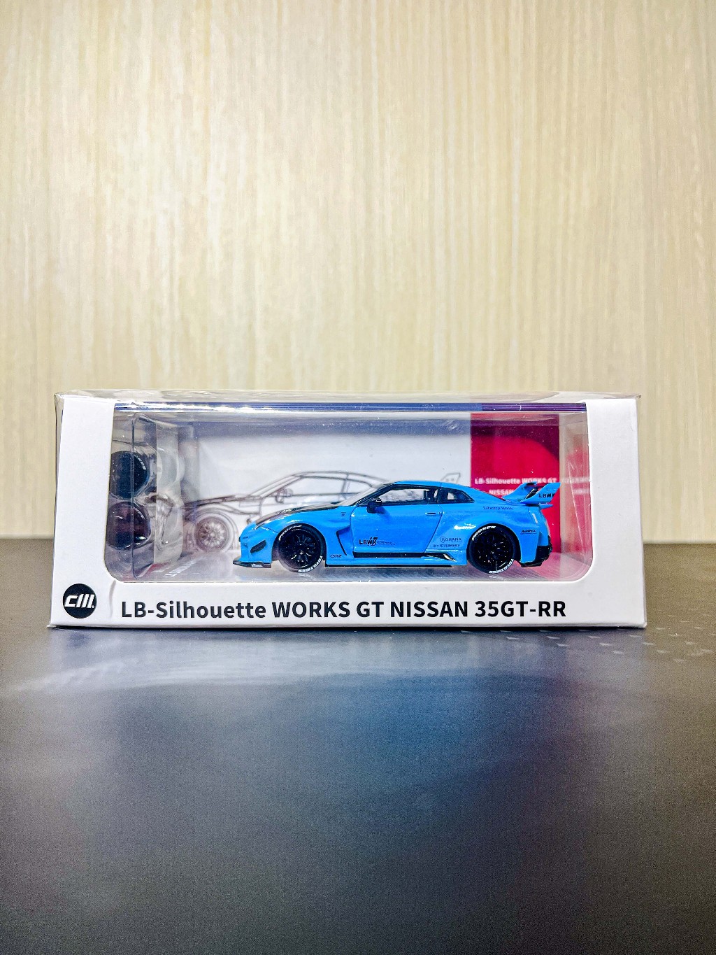 Jual Nissan GTR R35 LB Silhouette 35GT-RR Liberty Walk LBWK Blue CM ...