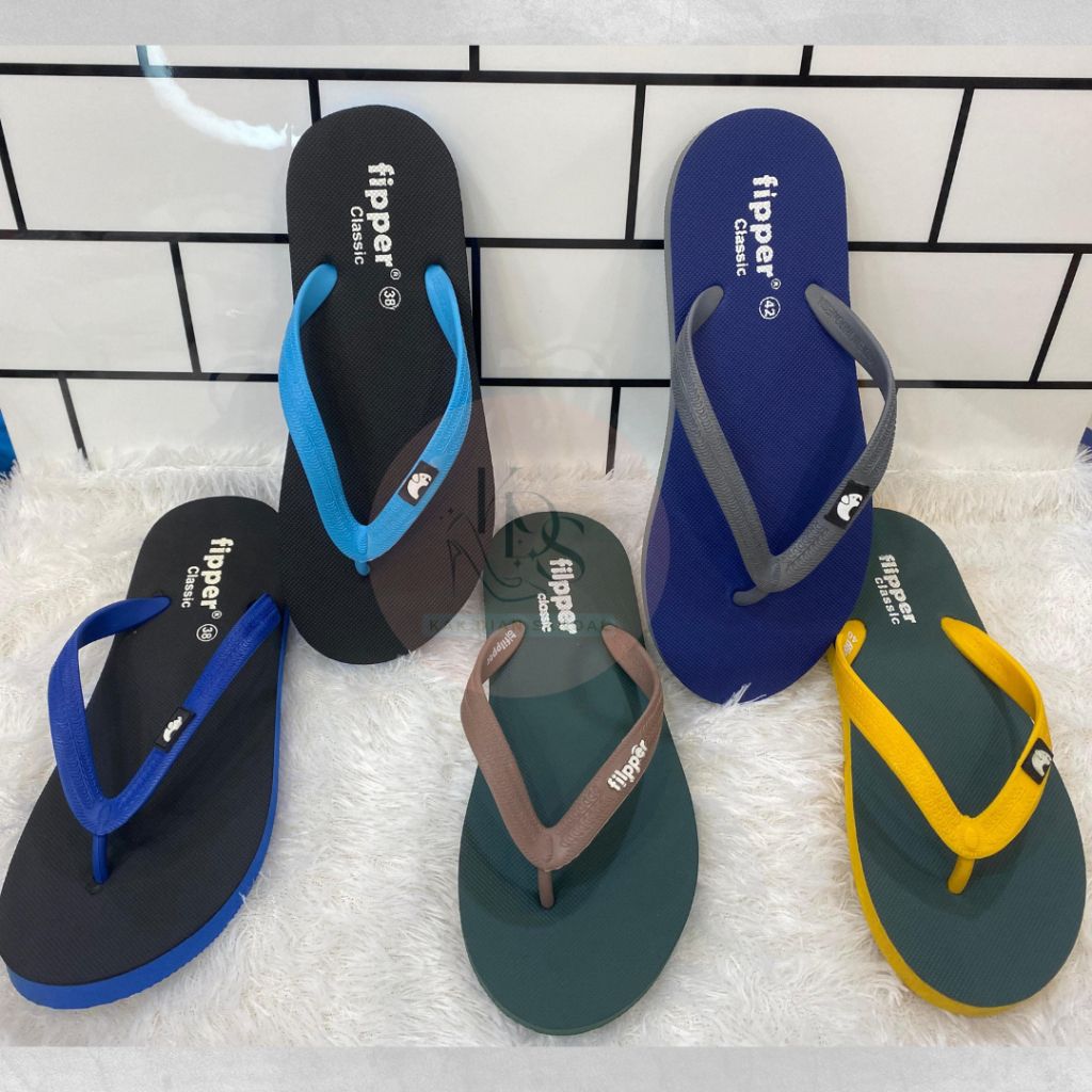 SANDAL JEPIT FIPPERR FILPPER FLIPPER CLASSIC PRIA KARET DEWASA Desain Trendy untuk anak muda Sendal Cowok