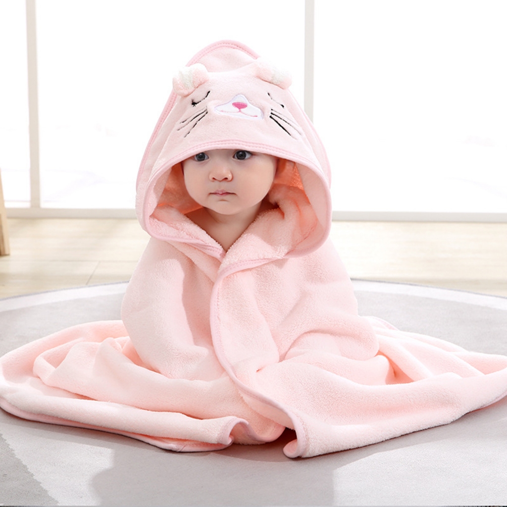 Jual Baby Bath towel Cute Animal Absorbent Hooded towel with Ears