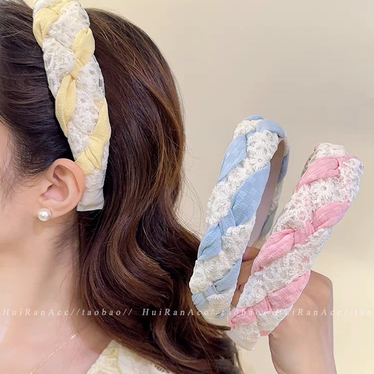 Jual Bando / aksesoris rambut perempuan / bando motif kepang | Shopee ...