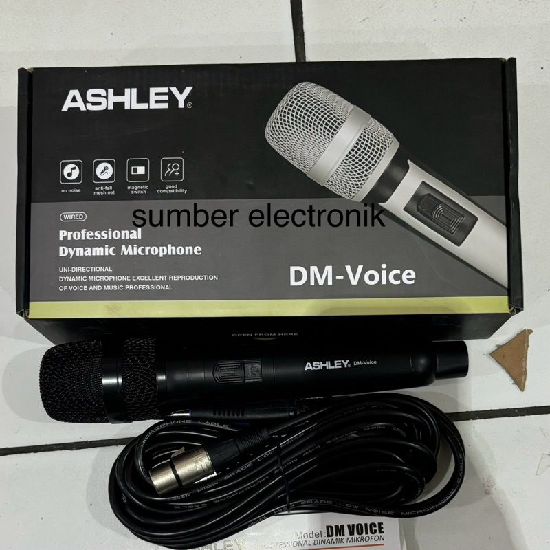 Jual MIC KABEL ASHLEY DM VOICE / DM-VOICE / DMVOICE | Shopee Indonesia