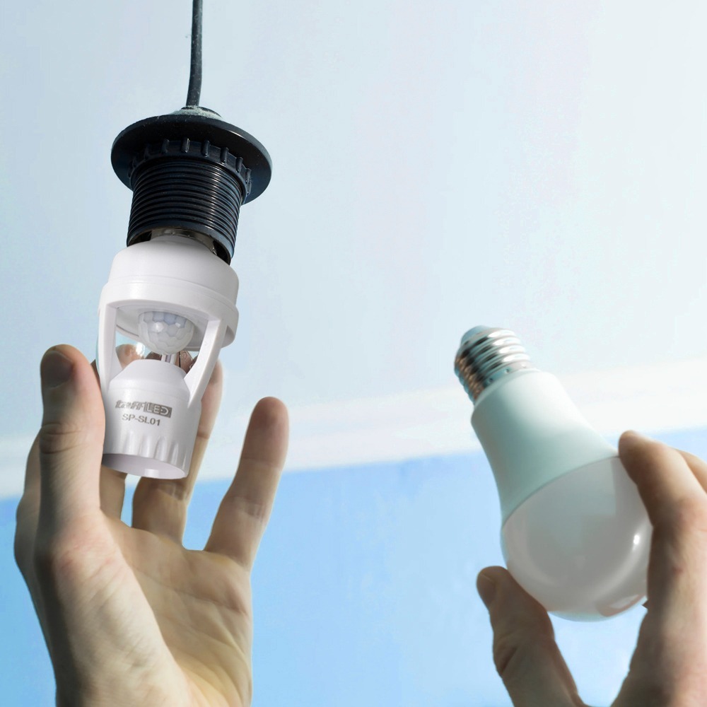 Jual Fitting Lampu Bohlam Otomatis PIR Sensor Gerak Dengan Timer 2000 ...