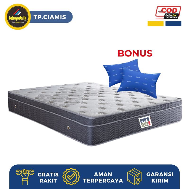 Jual Kasur Springbed Plushtop Double Busa Ukuran 160x200 Tebal 28 cm ...