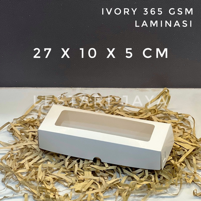 Jual Box Ivory Putih Laminasi Jendela Untuk Kotak Brownies Kue Roti ...