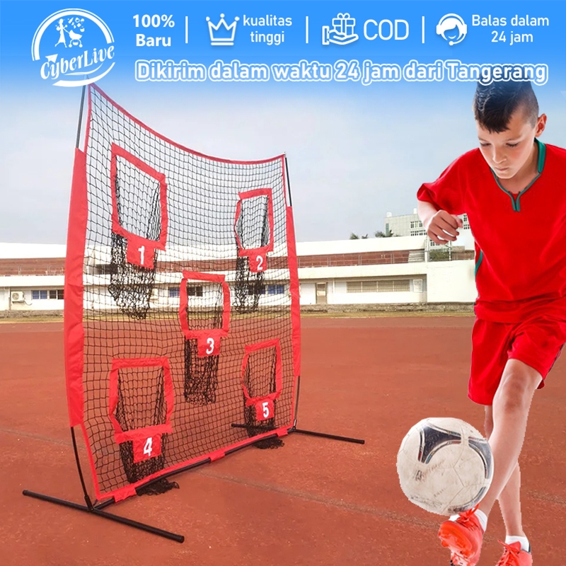 Jual 7x7 Heavy Duty Football Throwing Net Quarterback Traini With 5 ...